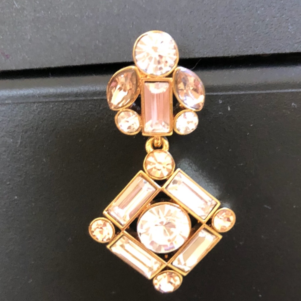 KATE SPADE NWOT earrings gold toned sparkly drop